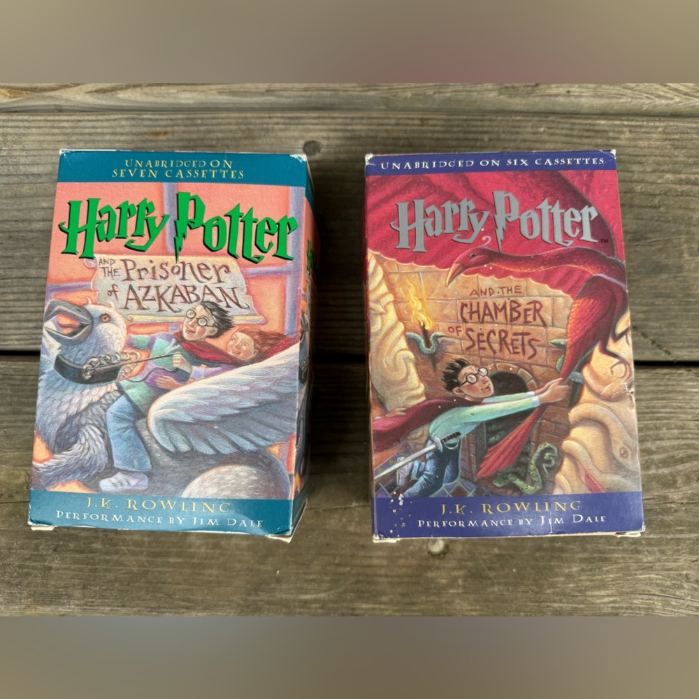 Harry Potter Cassette Tapes Prisoner of Azkaban Chamber of Secrets
